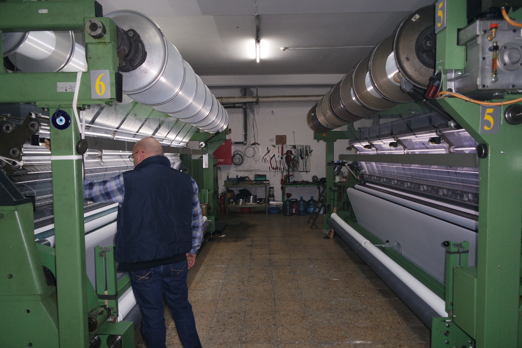 Çözgü Makinası Günay Tekstil Çalışması